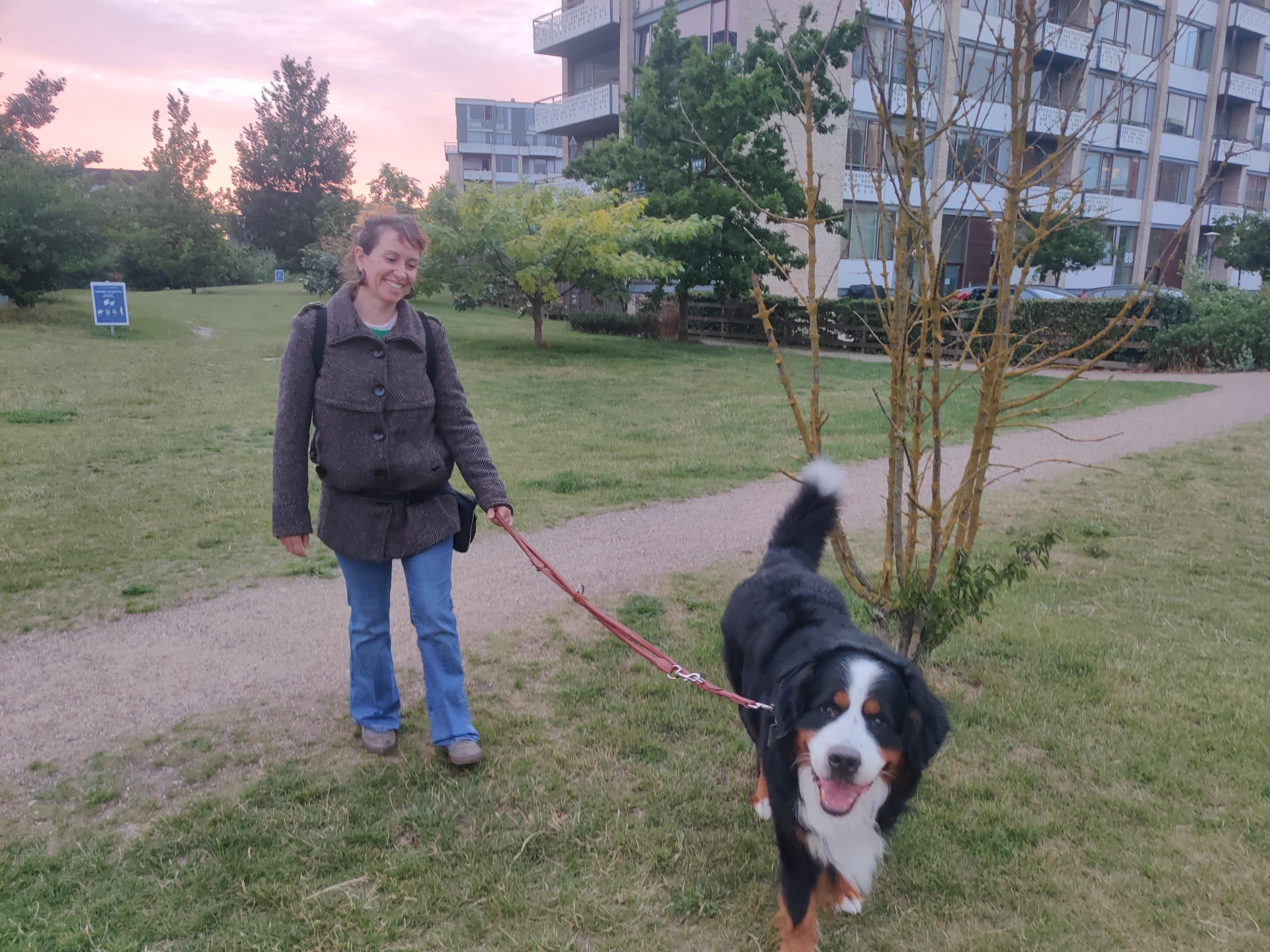 Happy walk with Balder and Maite